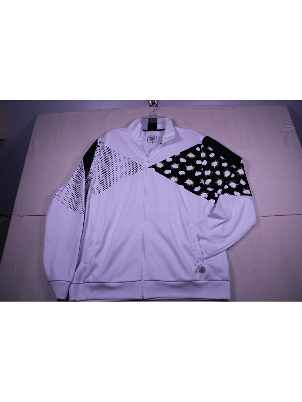 ASICS Tiger Men's Happy Chaos Full Zip Track Jacket White Size L